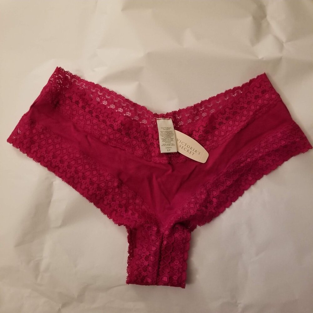Victoria’s Secret S Panty Cheeky VS Pink Cheekster Small Panties Plum NWT